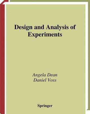 Design and Analysis of Experiments
