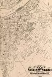 Kentucky Vintage Map Field Journal Notebook, 50 pages/25 sheets, 4x6