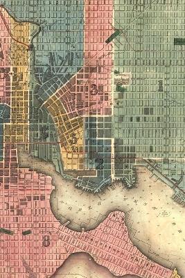 Baltimore, Maryland Vintage Map Field Journal Notebook, 50 pages/25 sheets, 4x6