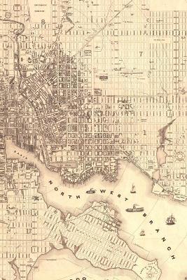 Baltimore, Maryland Vintage Map Field Journal Notebook, 50 pages/25 sheets, 4x6