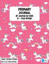 Primary Story Book: Dotted Midline and Picture Space Stylish Unicorn Candy Pink Cover Grades K-2 School Exercise Book Draw and Write 100 Story Pages - ( Kids Composition Note Books ) Durable Soft Cover Home School, Kindergarten v 2.0