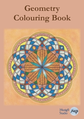 Geometry Colouring Book: Relaxing Colouring with Coloured Outlines and Appendix of Virtue Cards