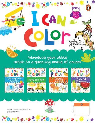 I Can Color Pack (Pack of 4 Books): A set of 4 Fun Coloring Activity Books | Ideal Gift for PreSchool Kids, Toddlers | | Book for 3+  [Penguin Early Learning Series]