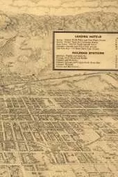 Colorado Springs Vintage Map Field Journal Notebook, 50 pages/25 sheets, 4x6