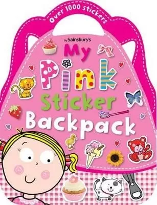 Pink Sticker Backpack