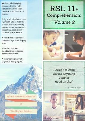 RSL 11+ Comprehension: Practice Papers with Detailed Answers and Question-by-Question Feedback for 11+ / KS2 English