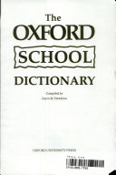 The Oxford School Dictionary