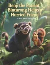 Benji the Patient Binturong Helps a Hurried Friend: A Gentle Children's Story About Patience, Kindness, and Helping Others Slow Down (Social Emotional Learning for Kids Ages 3-8)