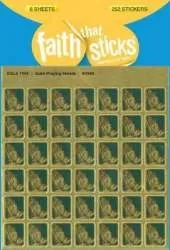 Gold Praying Hands - Faith That Sticks Stickers
