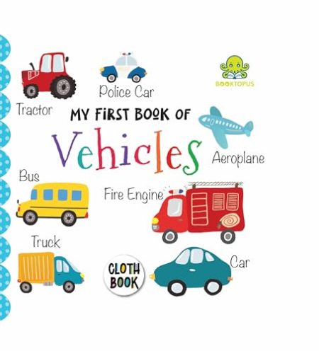 Booktopus - My First Vehicles - Cloth Book