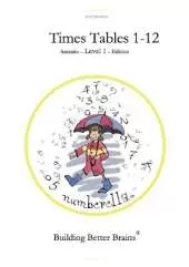 Numberella Mathematics Books - Multiplication Times Tables 1-12, Level 1. Children from 6-9: Antonio Edition