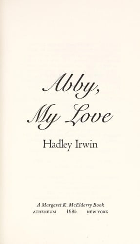 Abby, My Love