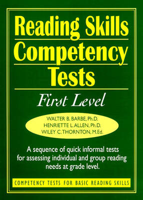 Ready-to-Use Reading Skills Competency Tests: First Grade Reading Level, Vol. 2
