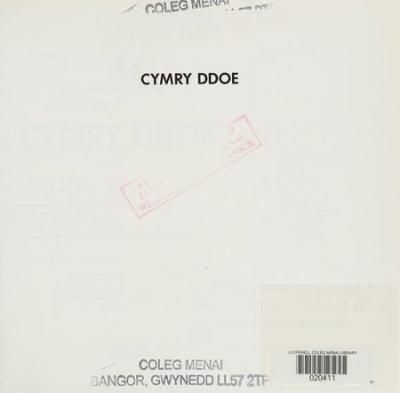 Cymry Ddoe