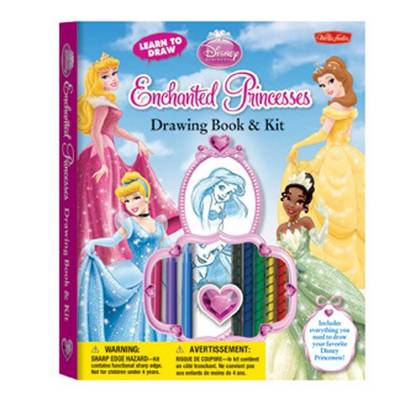 Learn to Draw Disney Enchanted Princesses Drawing Book & Kit: Includes Everything You Need to Draw Your Favorite Disney Princesses!