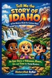 Tell Me the STORY OF IDAHO: A Fun History Book for Curious Kids!: An Epic Story of Volcanoes, Rivers, Ice, and Time for Young Readers