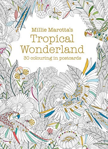 Millie Marotta's Tropical Wonderland Postcard Book: 30 Beautiful Cards for Colouring in