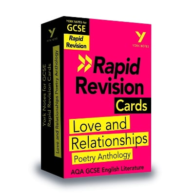York Notes for AQA GCSE (9-1) Rapid Revision Cards: Love and Relationships AQA Poetry Anthology - catch up, revise and be ready for the 2025 and 2026 exams