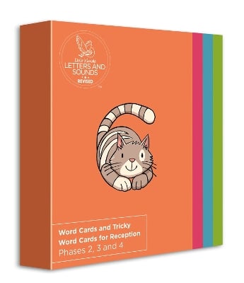 Word Cards and Tricky Word Cards for Reception (ready-to-use cards): Phases 2, 3 and 4