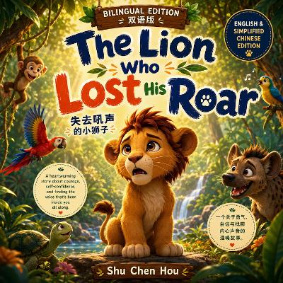 The Lion Who Lost His Roar 失去吼声的小狮子: English & Simplified Chinese Bilingual Picture Book About Courage, Self-Confidence, Kindness, and Finding Your Voice