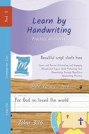 Handwriting Practice Workbook - Bible Verses - John 3: 16 - NIV - Print, Level 3: Learn by Handwriting . Adults and Children - Companion Size - BVJP3PES