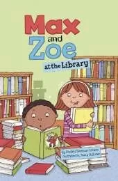 Max and Zoe at the Library
