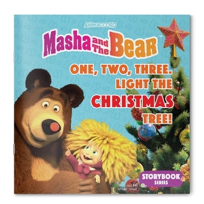 Masha and the Bear: One, Two, Three. Light the Christmas Tree Storybook