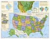 Kids Beginners USA Education (Grades K-3) Flat: Wall Maps Education