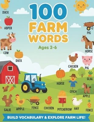 100 Farm Words: My First Farm Picture Book - Animals, Tools, Crops, and Life on the Farm (Ages 2-6)