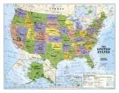 Kids Political USA Education (Grades 4-12) Flat: Wall Maps Education