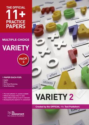11+ Practice Papers, Variety Pack 2, Multiple Choice: English Test 2, Maths Test 2, Verbal Reasoning Test 2, Non-Verbal Reasoning Test 2