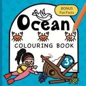 Colouring Book Ocean For Children: Whales, Sharks, Turtles and Sunken ships for boys & girls to colour Ages 3+