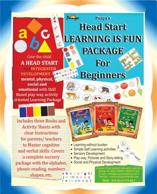 Beginners Head Start Learning is Fun Package: Skill Based, Play Way, Activity Oriented Learning Package
