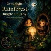Good Night, Rainforest Jungle Lullaby: Calming Bedtime Jungle Adventure with Rainforest Animals and a Baby Monkey
