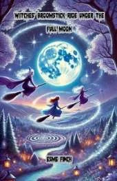 Witches' Broomstick Ride Under the Full Moon