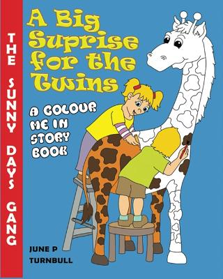 A Big Surprise for the Twins: A Colour Me In Story Book