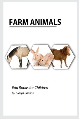 Farm Animals: Montessori real Farm Animals book, bits of intelligence for baby and toddler, children's book, learning resources
