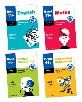 Bond 11+ Assessment Practice Papers Bundle for Age 8-9 | For GL Assessment & other 11 plus exams | English, Maths, Verbal Reasoning & Non-verbal Reasoning