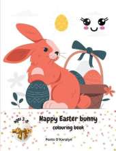 Happy Easter bunny: Easter Colouring Book For Kids Ages 3-8 A Collection of Happy Easter Egg and bunny Colouring Pages for Kids Makes a perfect gift for Easter Easter Egg Coloring Book 50 Easter Design Easter Book for Boys & Girls