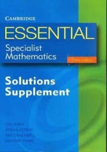 Essential Specialist Mathematics with CD-ROM