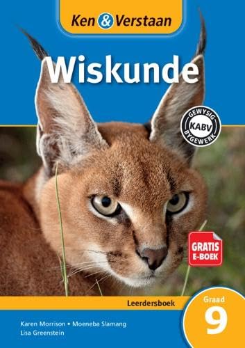 Study and Master Mathematics Grade 9 for CAPS Learner's Book Afrikaans Edition: Senior Phase
