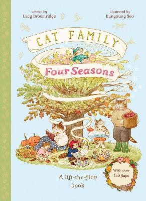 Cat Family Four Seasons: A Lift-the-Flap Book with over 140 Flaps