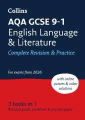 AQA GCSE 9-1 English Language and Literature Complete Revision & Practice: Ideal for the 2026 and 2027 Exams Includes Online Edition, Quizzes and Video Solutions