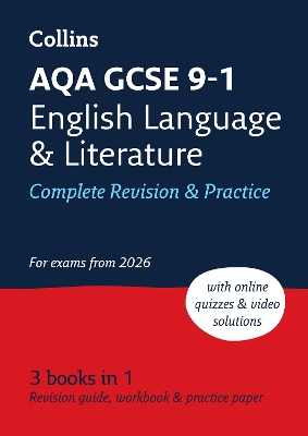 AQA GCSE 9-1 English Language and Literature Complete Revision & Practice: Ideal for the 2026 and 2027 Exams Includes Online Edition, Quizzes and Video Solutions