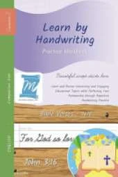 Handwriting Practice Workbook - Bible Verses - John 3: 16 - NIV - Cursive, Level 2: Learn by Handwriting . Adults and Children - Companion Size - BVJC2PES