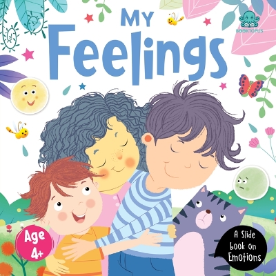 Booktopus Slide and Learn Board Book - My Feelings Emotional Learning Book - Interactive Books for Kids 4+ Years - Social Skills Development