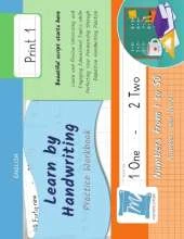 Handwriting Practice Workbook - Numbers from 1 to 50 - Words and Numbers - Print, Level 1: Learn by Handwriting - Children and Adults - N150P1LE