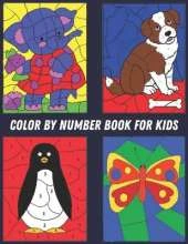 Color by Number Book for Kids: Coloring Book with 60 Color By Number Designs of Animals, Birds, Flowers, Houses and Patterns Easy to Hard Designs Coloring Book Fun and Stress Relieving Coloring By Numbers Book