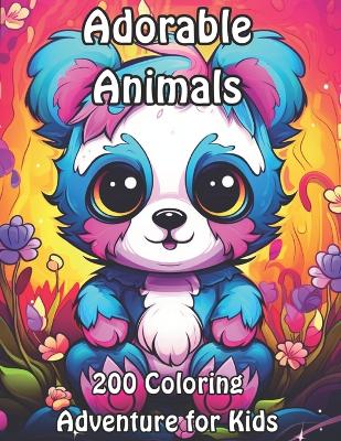 200 Adorable Animals Coloring Adventure for Kids