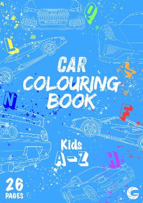 Kids A-Z Car Colouring Book